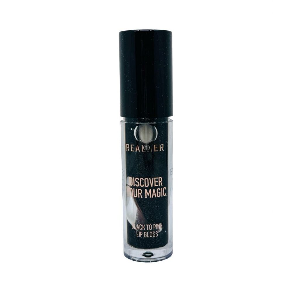 RealHer Discover Your Magic Black To Pink Lip Gloss - 0.12 fl oz - Bright Pink